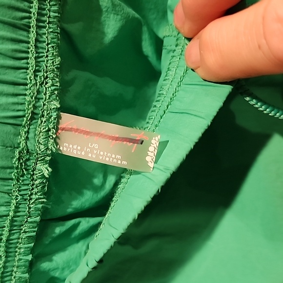 Free People FP Movement Fly By Night Pants Lightweight Relaxed Fit Green Size L - Picture 3 of 5